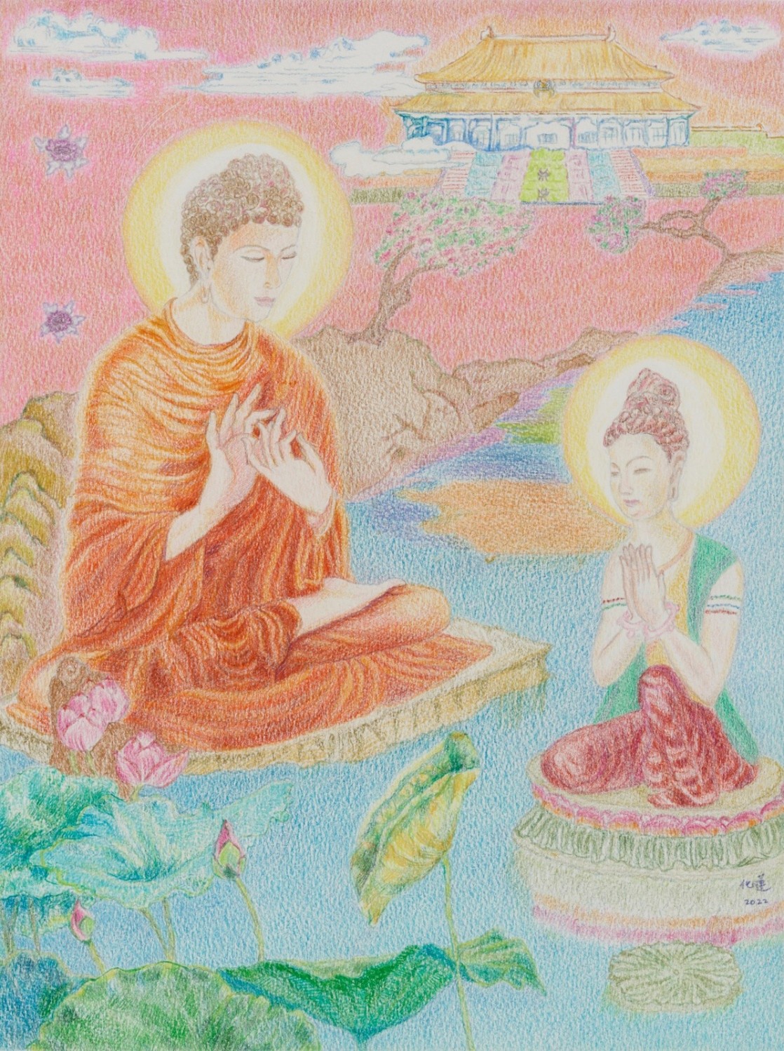 化蓮 Florence 天宮說法 Expounding Dhrama in Trayastrimsa Palace